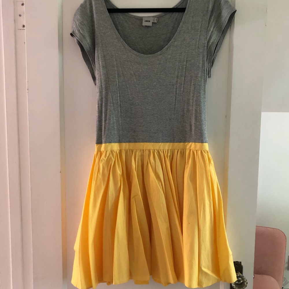 Fancy t-shirt dress with pleated skirt by ASOS